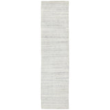 Jaipur Living Vassa Handmade Solid White/ Gray Runner Rug (3'X12')