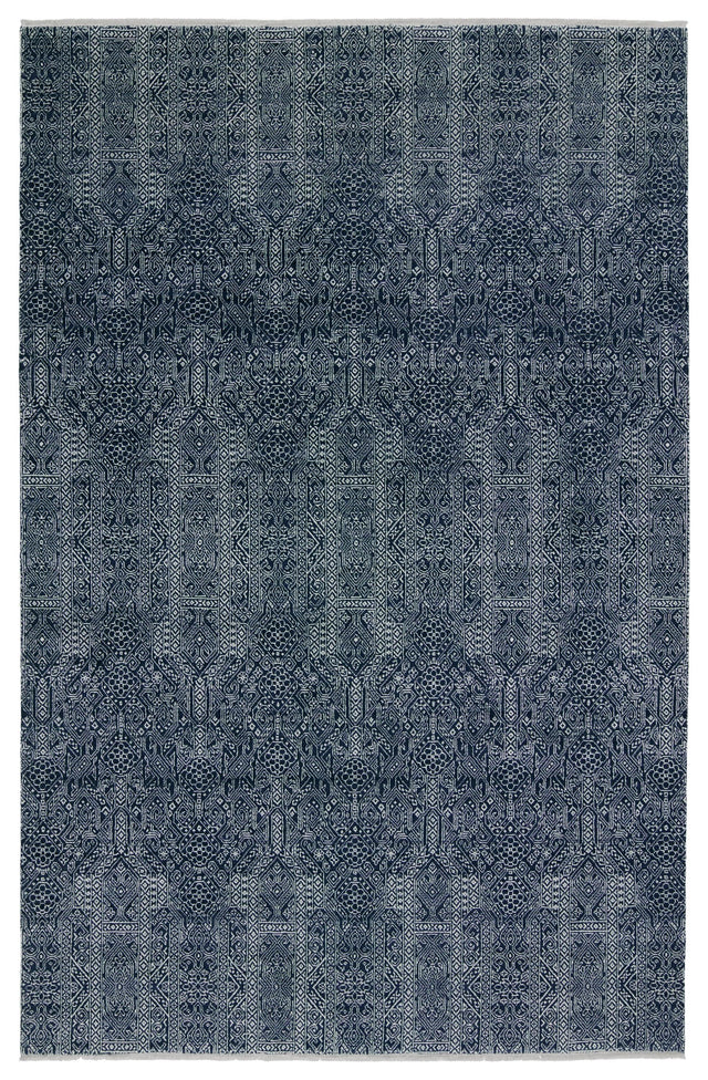 Jaipur Living Merritt Bram Tribal Dark Blue / Ivory 10' x 14' Rug