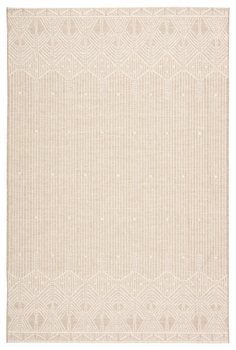 Jaipur Living Monteclair Belvidere Geometric Taupe / Beige 4' x 5'7" Rug