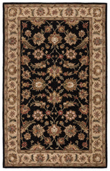 Jaipur Living Selene Handmade Floral Black/ Beige Area Rug (2'X3')