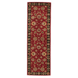Jaipur Living Anthea Handmade Floral Red/ Black Runner Rug (2'6"X8')