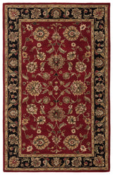 Jaipur Living Mythos Anthea Floral Red / Black 2'6" x 4' Rug