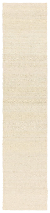 Jaipur Living Naturals Tobago Hutton Solid White 2'6" x 12' Rug