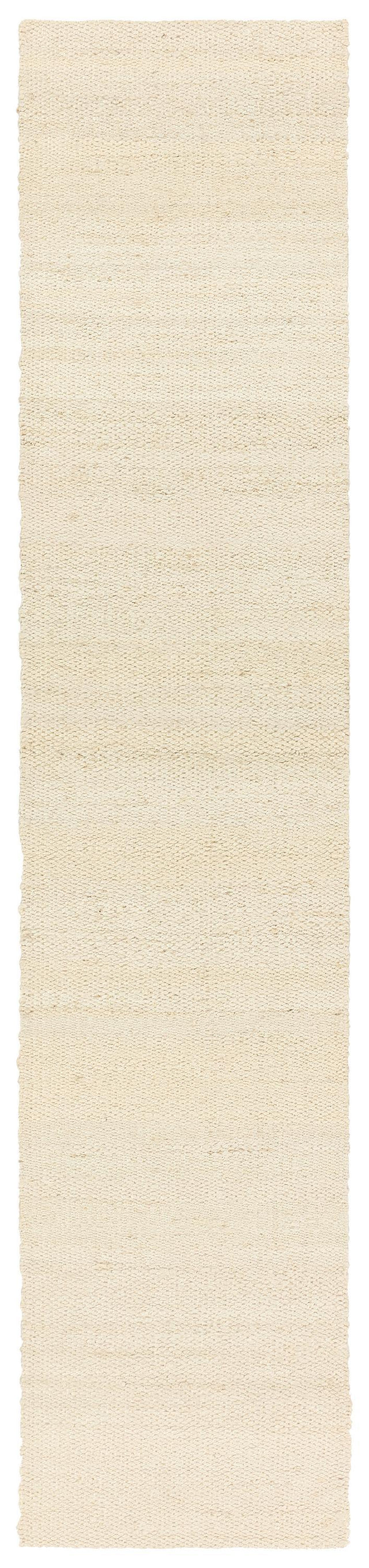 Jaipur Living Naturals Tobago Hutton Solid White 2'6" x 12' Rug