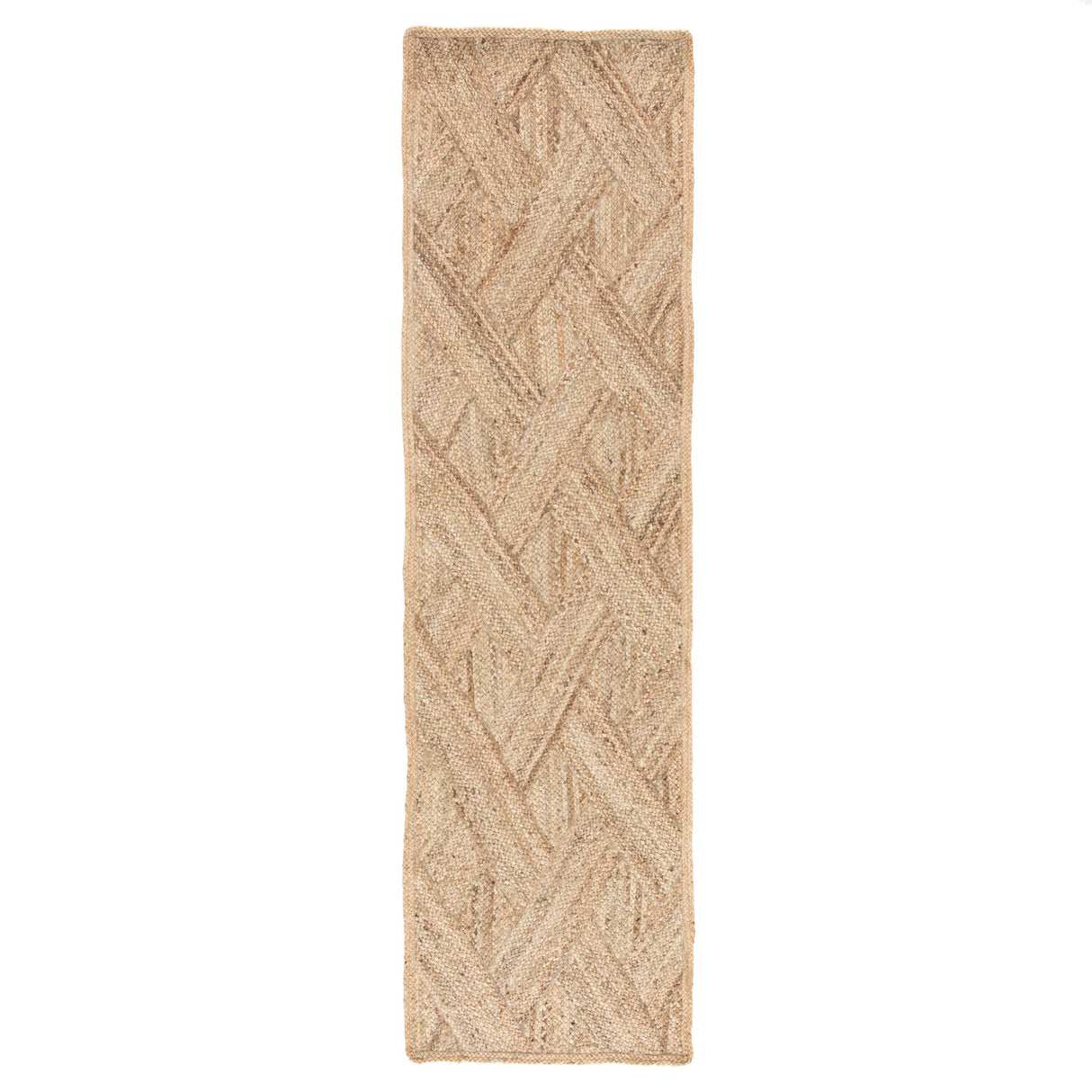 Jaipur Living Vero Natural Trellis Beige Runner Rug (2'6"X9')