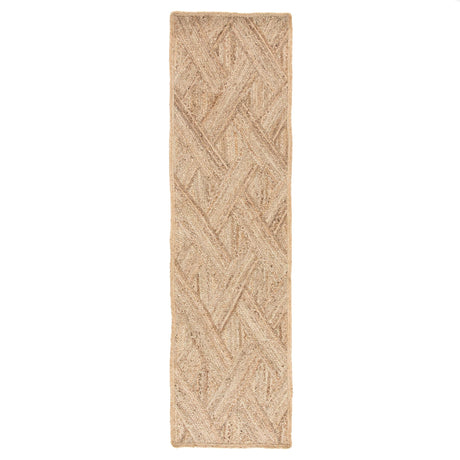 Jaipur Living Vero Natural Trellis Beige Runner Rug (2'6"X9')