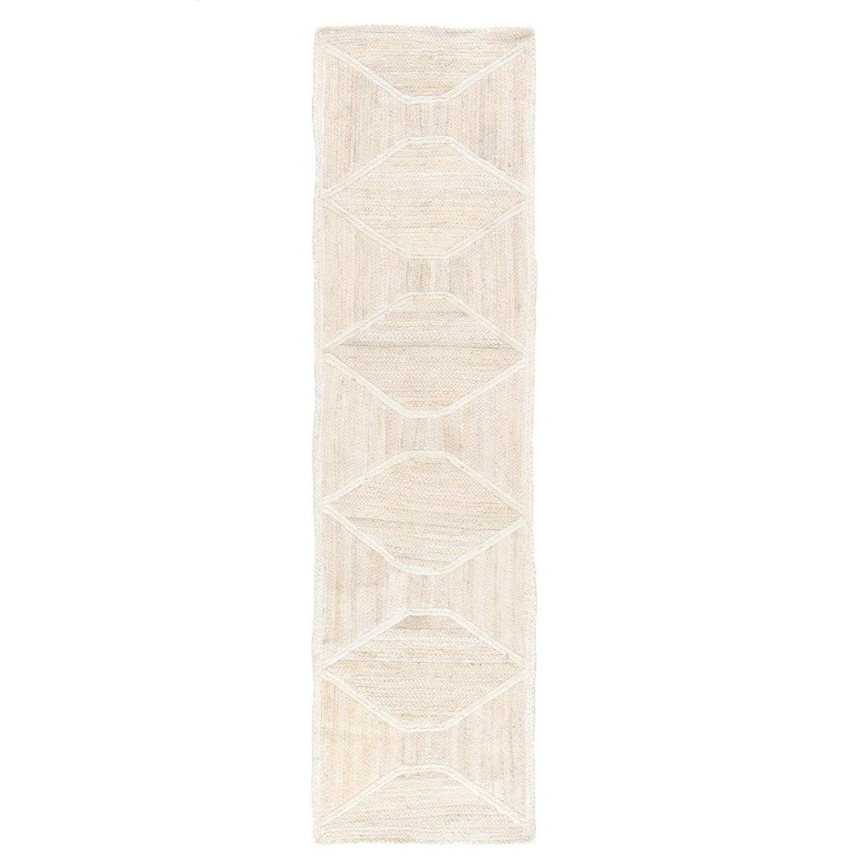 Jaipur Living Naturals Tobago Sisal Bow Trellis Ivory / Beige 2'6" x 9' Rug