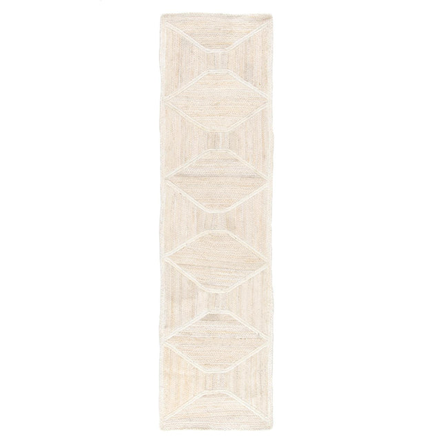 Jaipur Living Naturals Tobago Sisal Bow Trellis Ivory / Beige 2'6" x 9' Rug