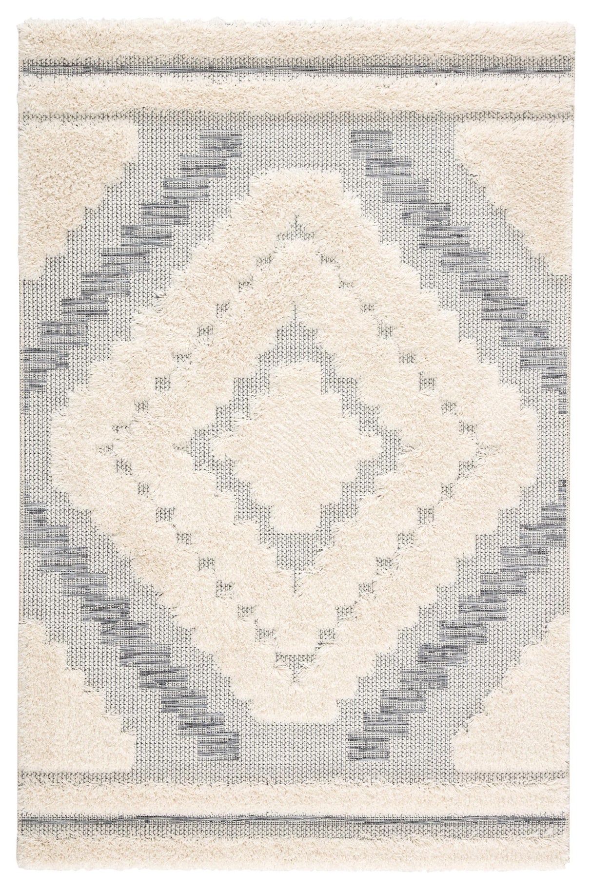 Jaipur Living Parades Sani Geometric Gray / Cream 2' x 3'7" Rug