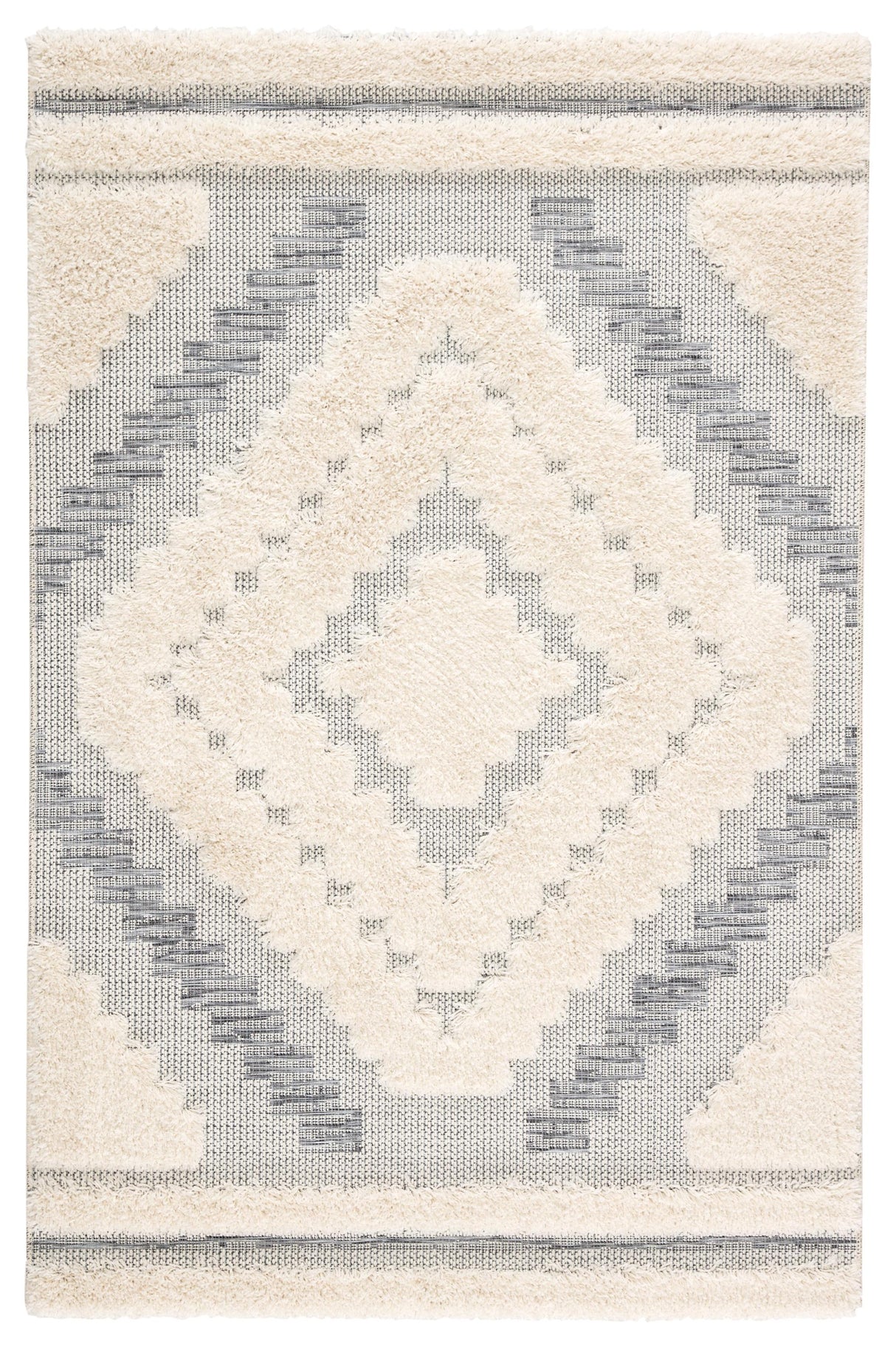 Jaipur Living Sani Indoor/ Outdoor Geometric Gray/ Cream Area Rug (7'10"X10'10")