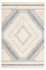 Jaipur Living Sani Indoor/ Outdoor Geometric Gray/ Cream Area Rug (8'9"X12'5")