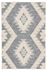 Jaipur Living Parades Makaya Geometric Gray / Cream 6'5" x 9'5" Rug