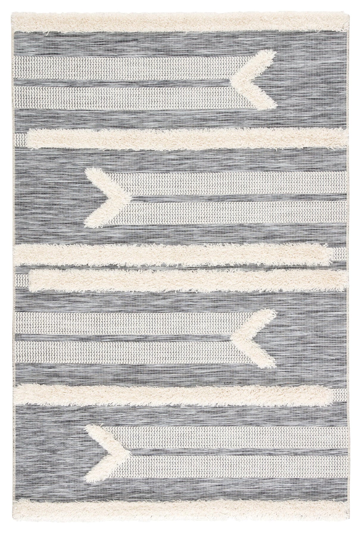 Jaipur Living Hanai Indoor/ Outdoor Tribal Gray/ Cream Area Rug (6'5"X9'5")