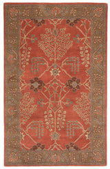 Jaipur Living Poeme Chambery Floral Orange / Brown 2' x 3' Rug