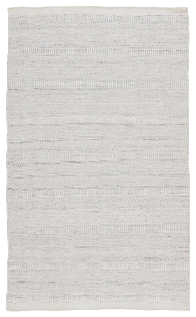 Jaipur Living Penrose Parson Tribal Light Gray / Ivory 2' x 3' Rug