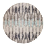 Jaipur Living Polaris Norwich Geometric Gray / Blue 7'10" RND Rug