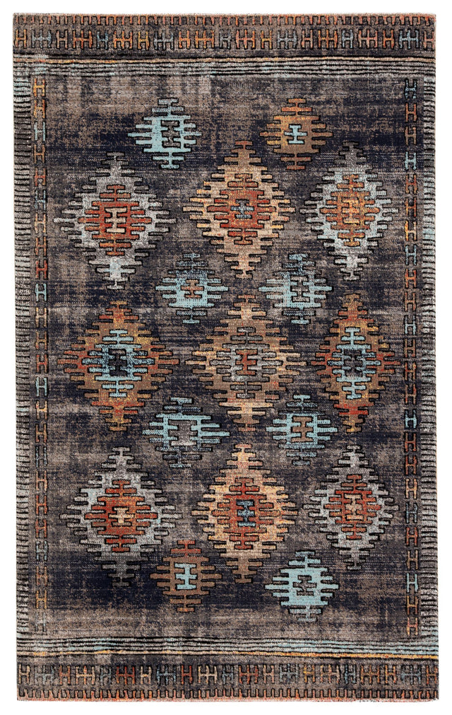 Jaipur Living Polaris Dez Tribal Blue / Orange 9'10" x 14' Rug