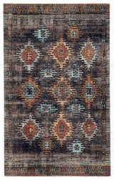 Jaipur Living Polaris Dez Tribal Blue / Orange 6' x 9' Rug