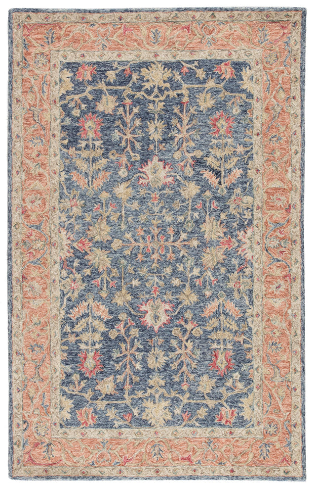 Jaipur Living Province Presley Oriental Blue / Red 8' x 10' Rug