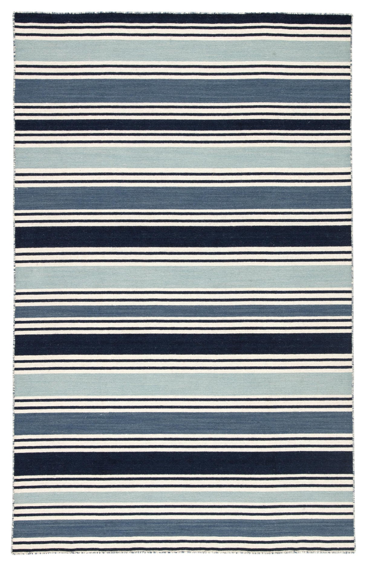 Jaipur Living Salada Handmade Striped Blue/ White Area Rug (5'X8')
