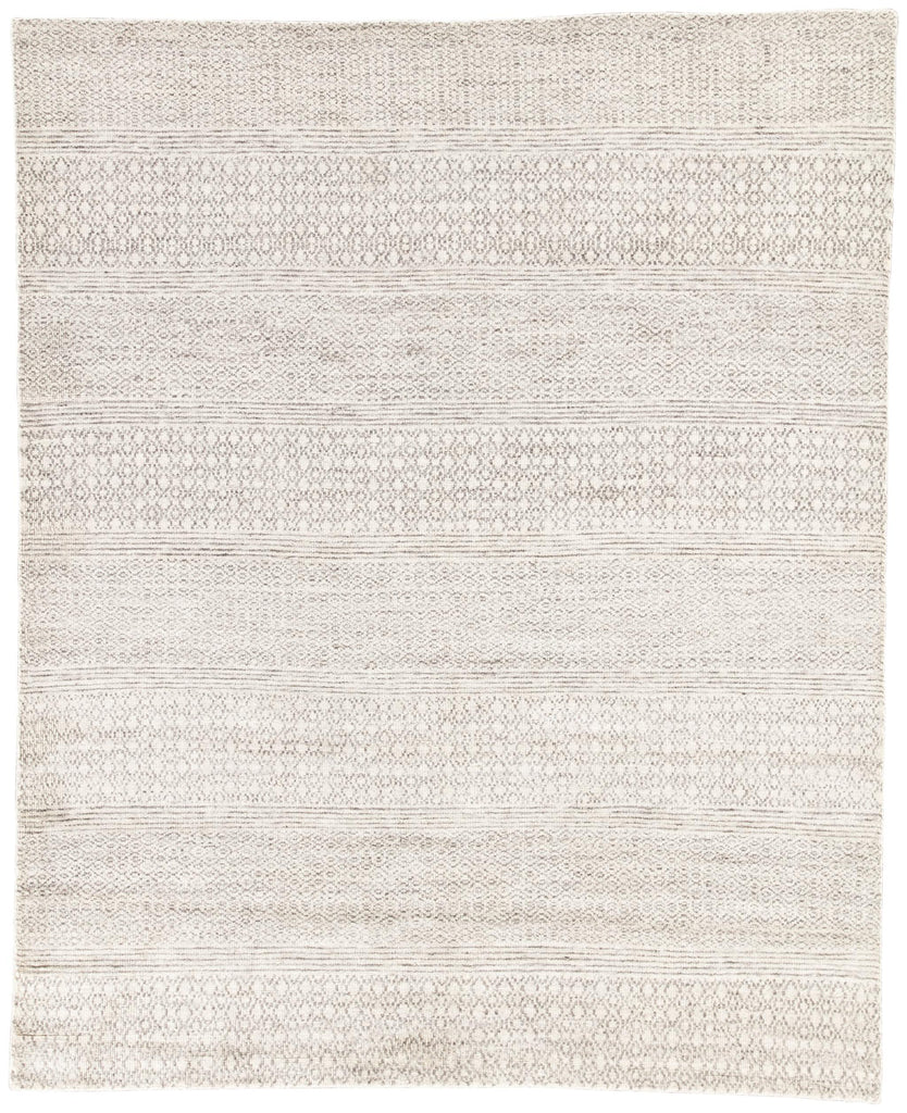 Jaipur Living Neema Hand-Knotted Geometric Ivory/ Dark Gray Area Rug (8'X10')