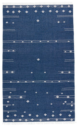 Jaipur Living Revelry Calli Geometric Blue / White 7'6" x 9'6" Rug