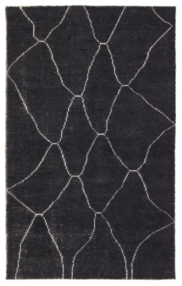 Jaipur Living Satellite Carmine Geometric Dark Gray / Blue 12' x 15' Rug