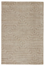 Jaipur Living Satellite Alloy Stripes Light Taupe / White 9' x 13' Rug
