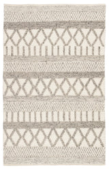 Jaipur Living Scandinavia Dula Sandhurst Geometric Gray / White 5' x 8' Rug