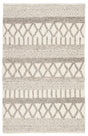 Jaipur Living Scandinavia Dula Sandhurst Geometric Gray / White 5' x 8' Rug