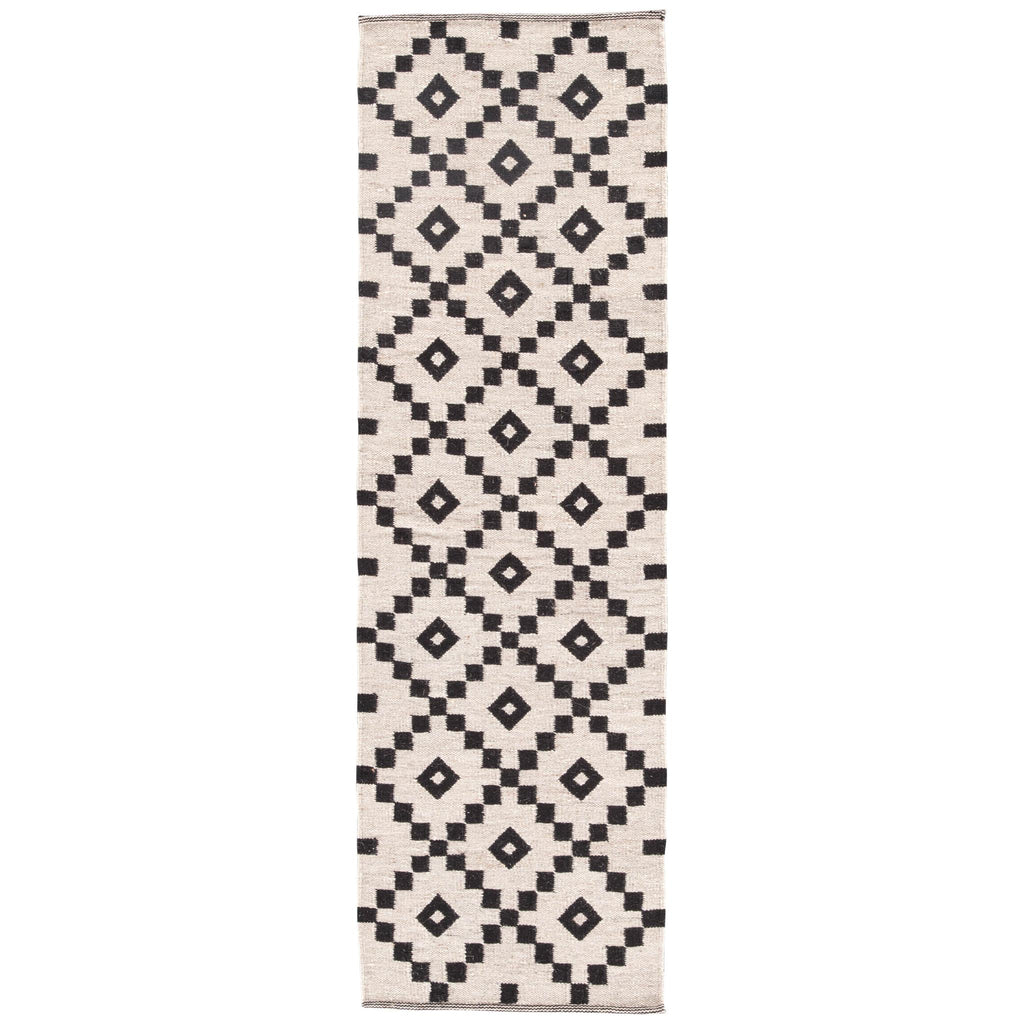 Jaipur Living Croix Handmade Geometric Black/ White Runner Rug (2'6"X8')