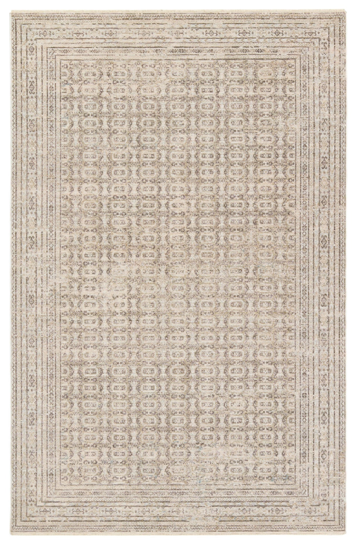 Jaipur Living Solene Vesper Geometric Cream / Light Gray 5' x 8' Rug