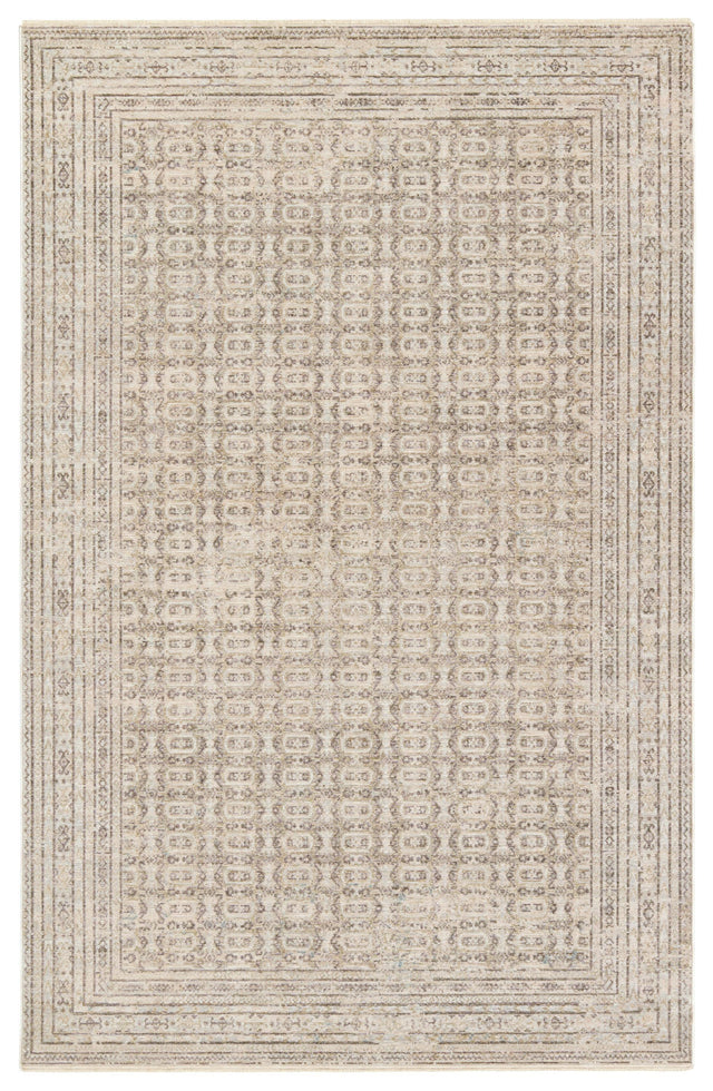 Jaipur Living Solene Vesper Geometric Cream / Light Gray 10' x 14' Rug