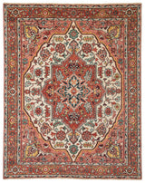 Jaipur Living Tavola Hand-Knotted Medallion Pink/ Multicolor Area Rug (8'6"X11'6")