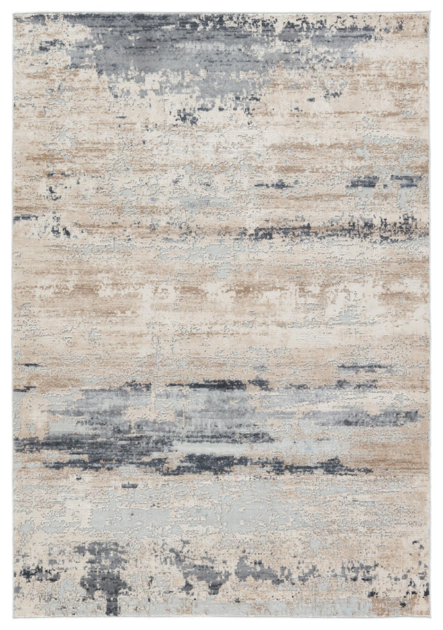 Jaipur Living Sundar Ronan Abstract Beige / Gray 5'3" x 8' Rug