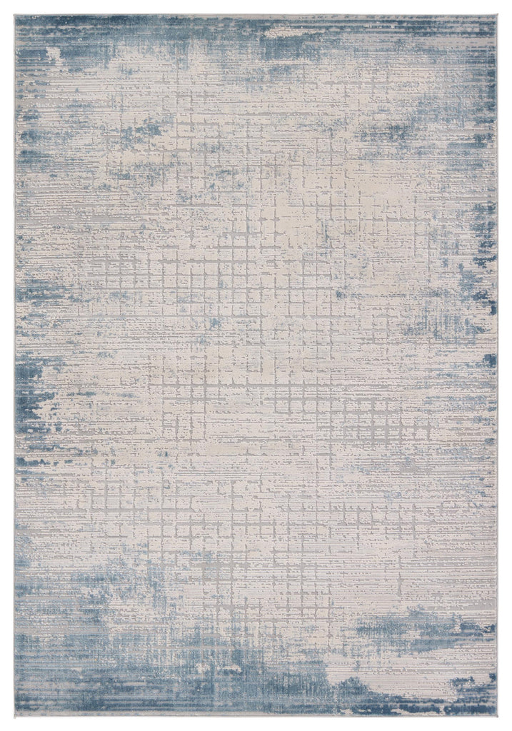 Jaipur Living Chamisa Abstract Cream/ Blue Area Rug (5'3"X8')