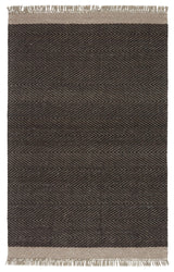 Jaipur Living Sunday Handmade Bordered Dark Gray/ Beige Area Rug (8'X10')