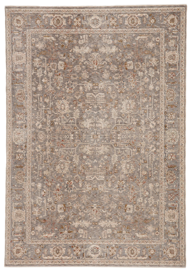 Jaipur Living Valentia Amaris Oriental Gray / Cream 9'3" x 13'3" Rug