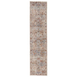Jaipur Living Valentia Pierce Medallion Gray / Multicolor 2'5" x 10' Rug