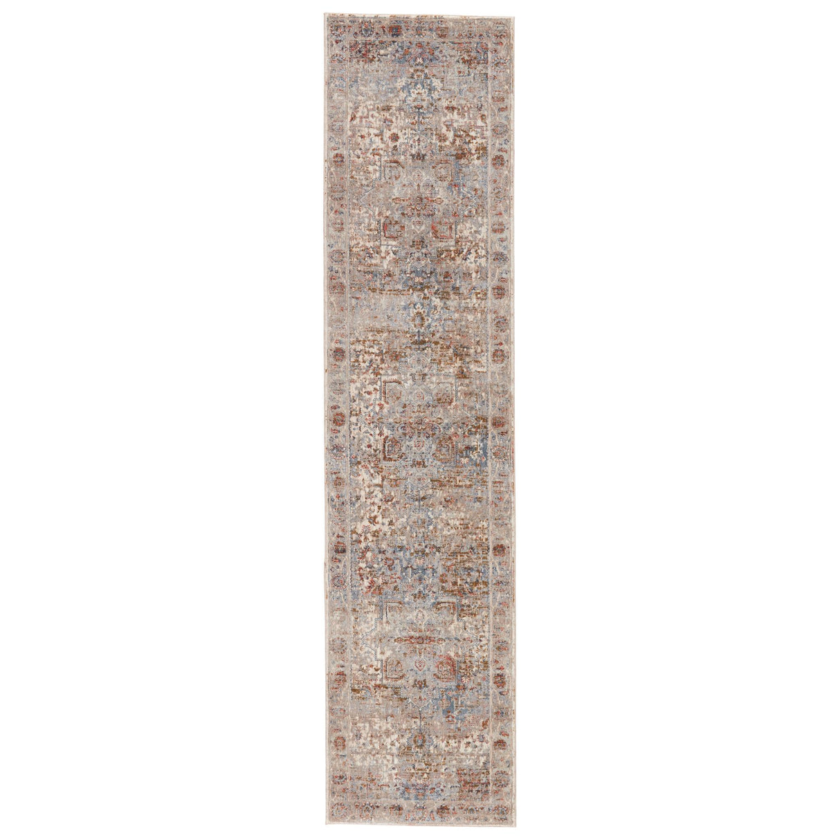 Jaipur Living Pierce Medallion Gray/ Multicolor Runner Rug (2'5"X10')