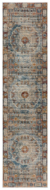 Jaipur Living Arcadia Medallion Blue/ Red Runner Rug (2'5"X10')