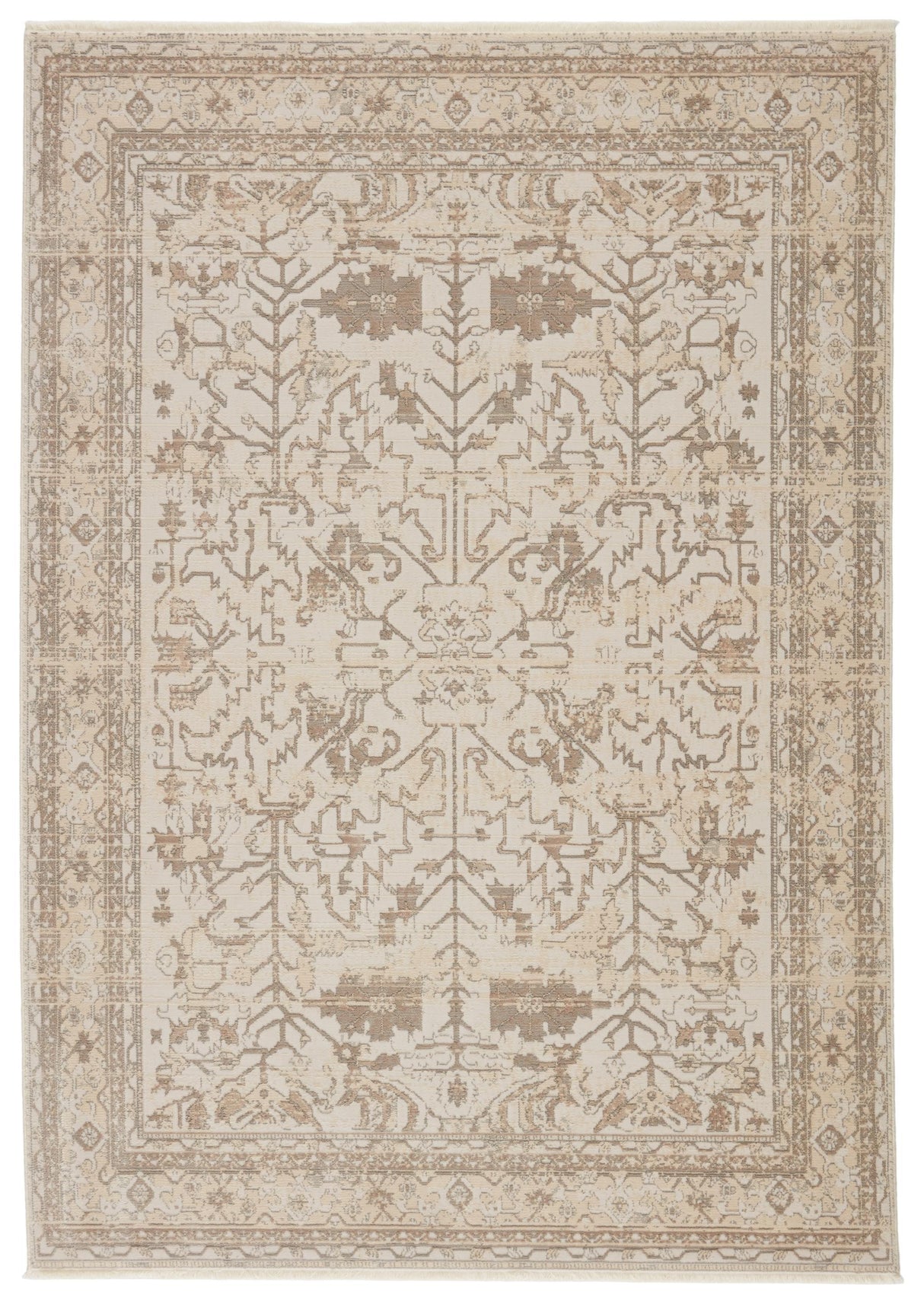 Jaipur Living Vienne Valentin Oriental Cream / Light Gray 5' x 7'6" Rug