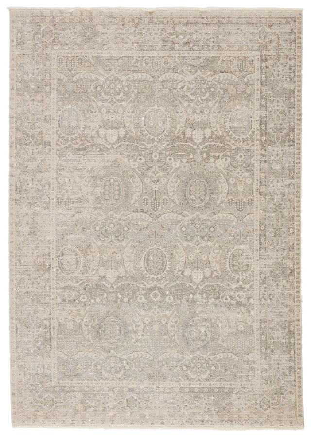 Jaipur Living Vienne Michon Oriental Gray / Cream 2'6" x 12' Rug