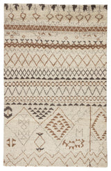 Jaipur Living Zamunda Hand-Knotted Geometric Cream/ Brown Area Rug (5'X8')