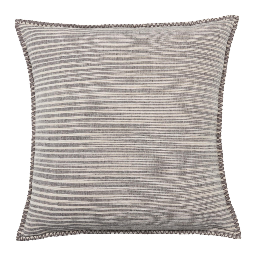 Jaipur Living Tanzy Cadell Stripes Gray / Cream 24" x 24" Pillow