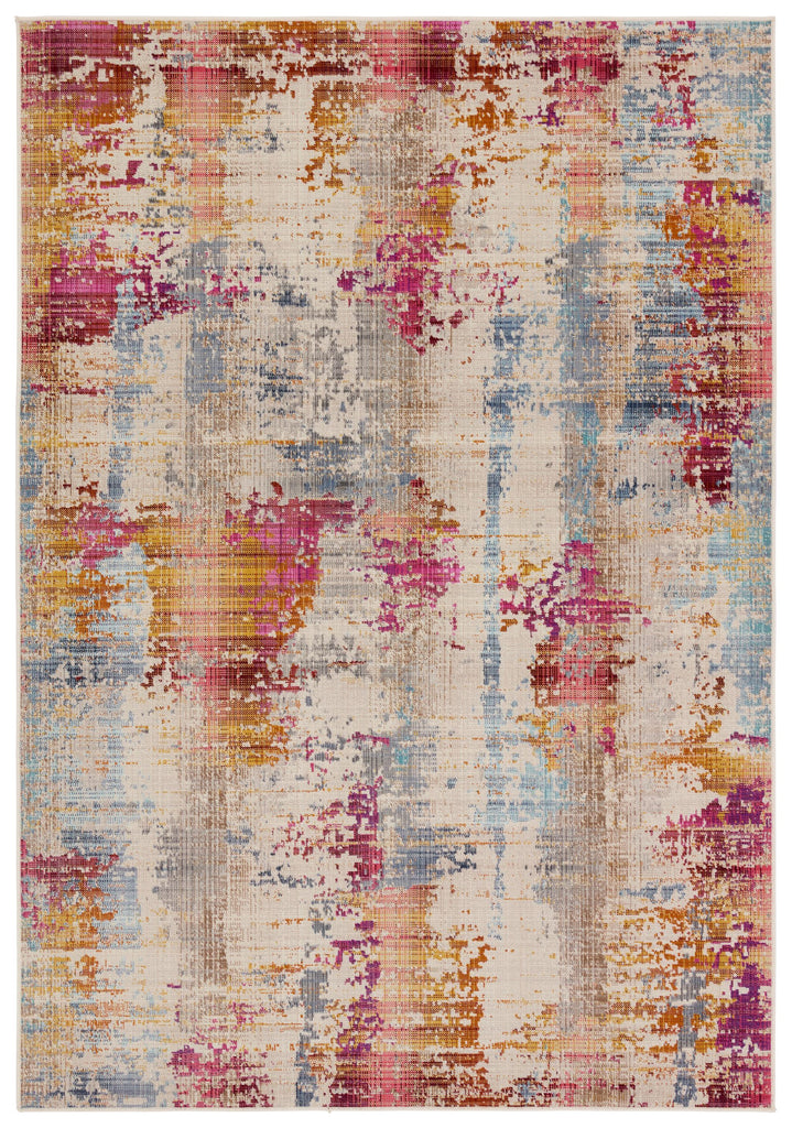Jaipur Living Bequest Vidame Abstract Multicolor / Fuchsia 3' x 8' Rug