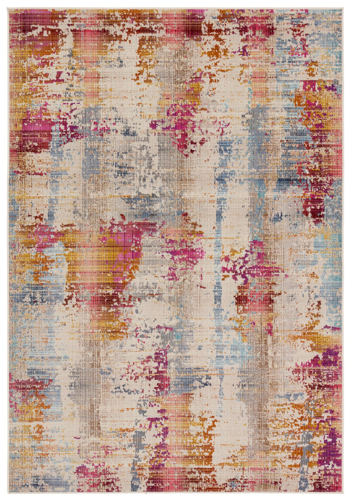 Vibe By Jaipur Living Vidame Indoor/Outdoor Abstract Multicolor/ Fuchsia Runner Rug (3'X8')