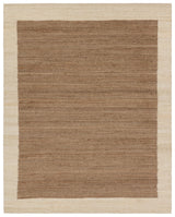 Jaipur Living Query Handmade Bordered Brown/ Tan Area Rug (5'X8')
