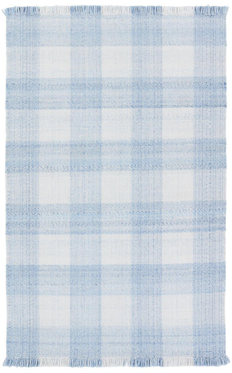 Jaipur Living Truce Handmade Indoor/Outdoor Striped Light Blue/ Ivory Area Rug (5'X8')