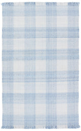 Jaipur Living Truce Handmade Indoor/Outdoor Striped Light Blue/ Ivory Area Rug (4'X6')